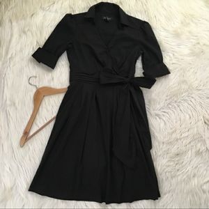 50's White House Black Market Black Shirt Dress